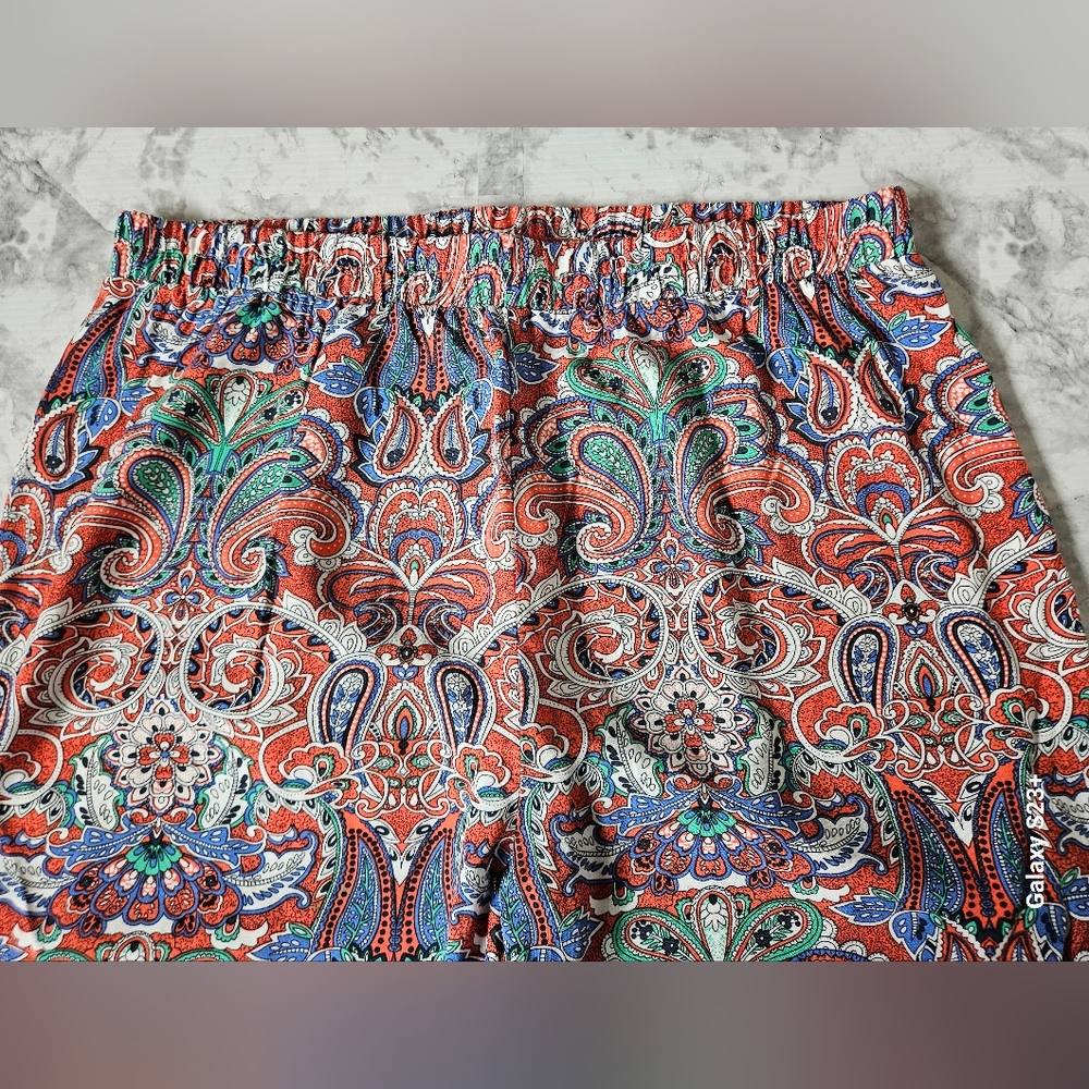 HESTER & ORCHARD 100% Rayon Wide-leg Paisley Bohemian style Trousers! - Picture 5 of 7